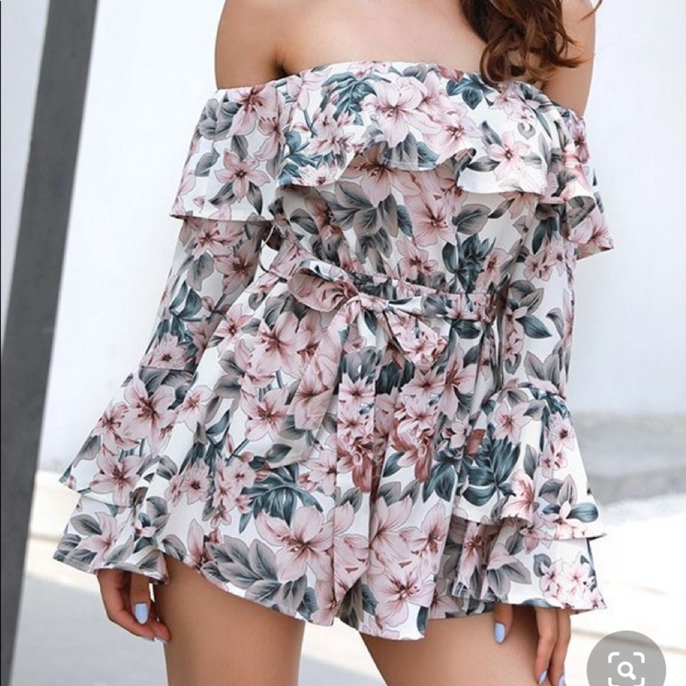 Blush floral dress